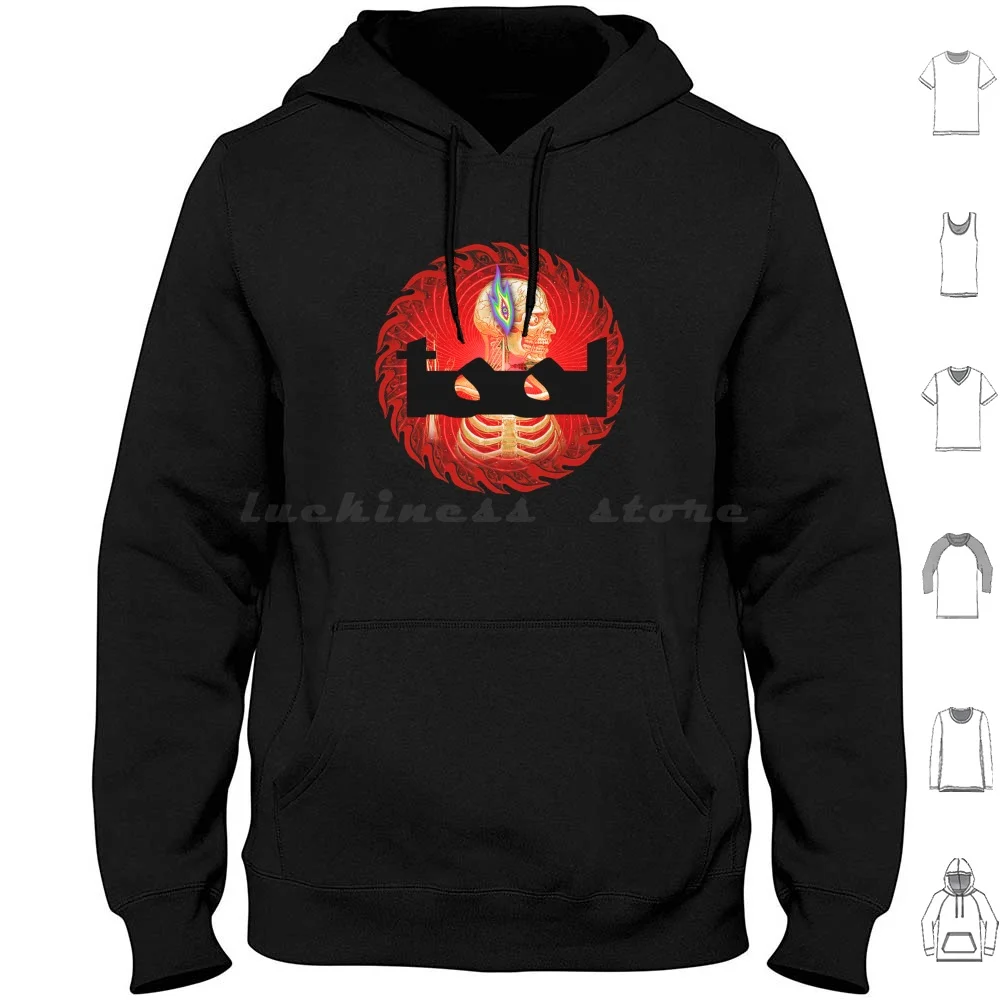 Black Tool-Metal Hoodies Long Sleeve Tool Music Tool Tour Black Tool Metal
