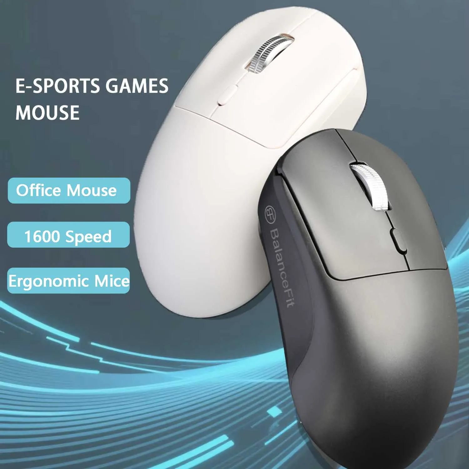 2.4G Wireless Mouse Gaming Mouse Ergonomic Mice 800-1200-1600 DPI Mouse Battery Office Mice for PC Laptop Computer Mause