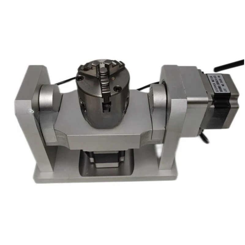 Harmonic 4th 5th Axes with 100mm Chuck Dividing Head 10:1 Reducer A/B/C Axis Zero Rotation Error for Engraver