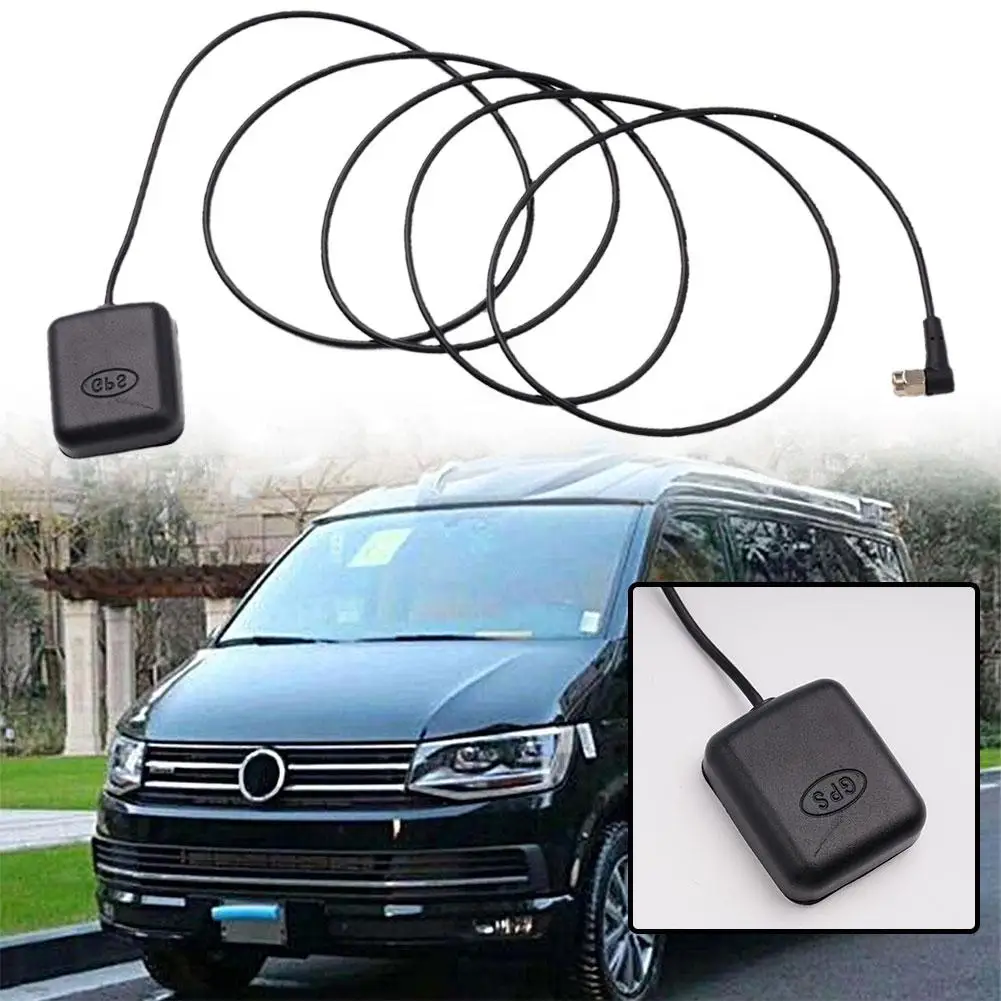 Car GPS Antenna SMA Connector 1.7 Meter Cable GPS Active Antenna Aerial Connector For Car Navigation Night Vision Camera Pl S9Z2