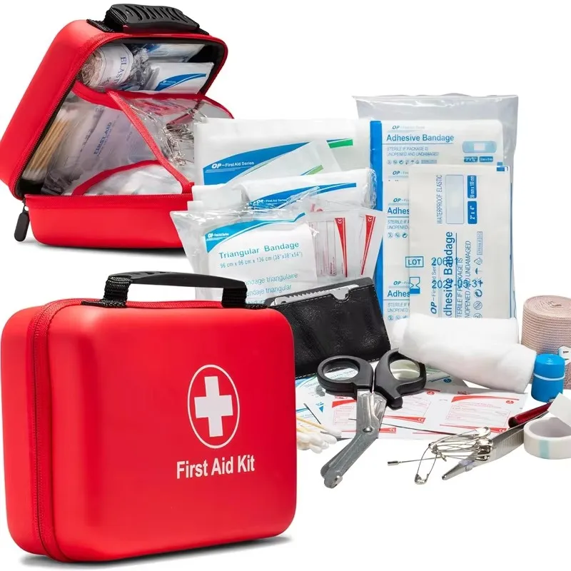 

First aid kit, survival kit, outdoor camping and adventure, hiking and hunting emergency supplies