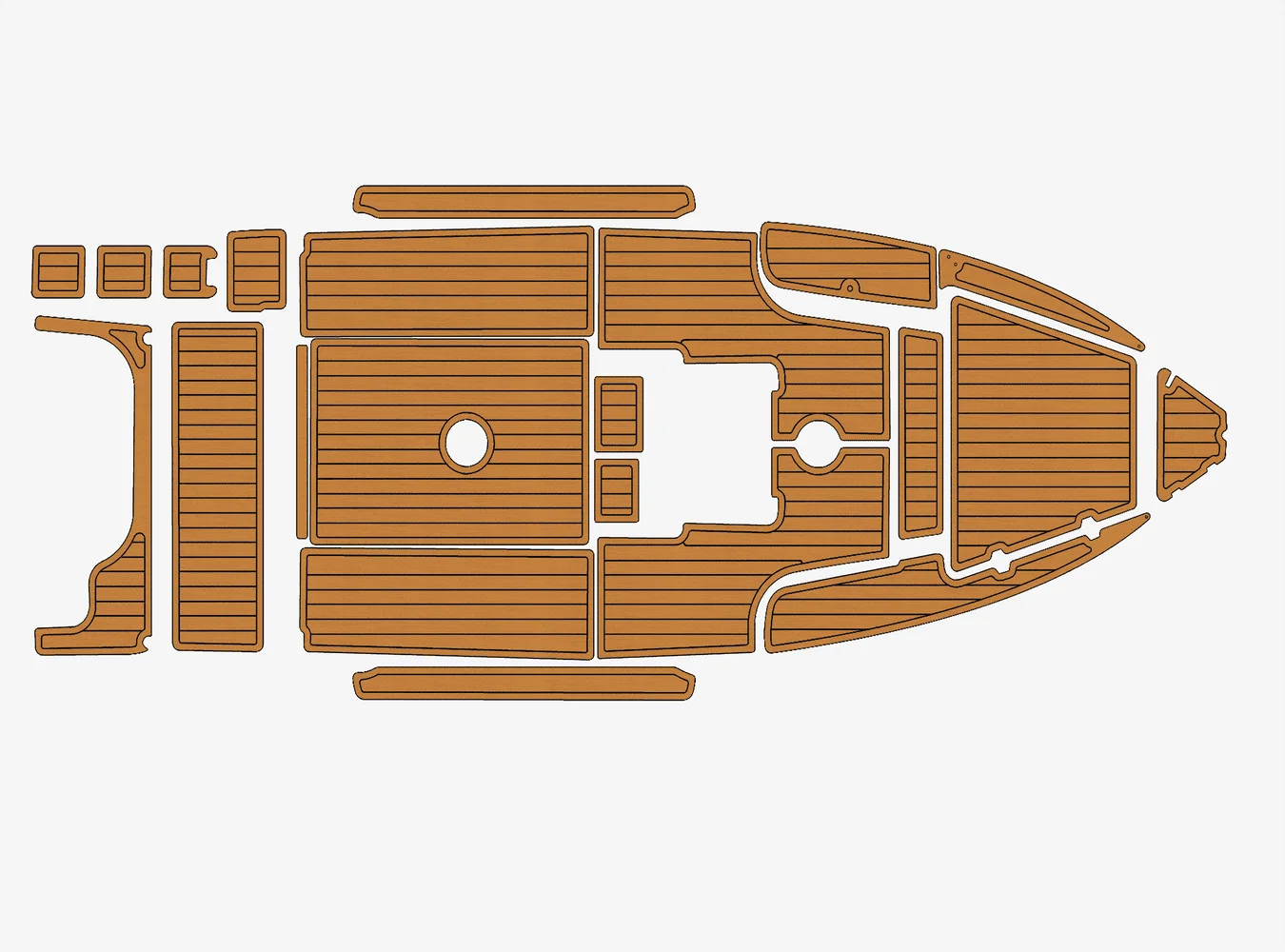 

2017 Sessa key largo 20 1/4" 6mm EVA foam Non-Slip PVC Teak Decking marine Mat seadek aqua carpet Marine Floor