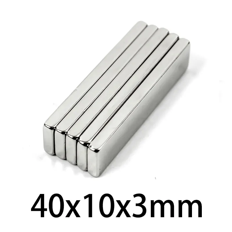 

2/5/10/20/30/50PCS 40x10x3mm Powerful Strong Magnetic Magnets Block N35 Quadrate Permanent NdFeB DIY Magnet 40*10*3 mm