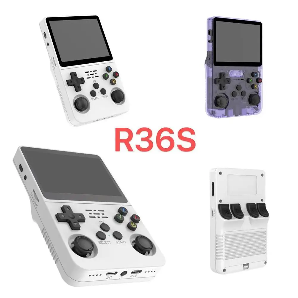 Open Source Retro Handheld Video Game Console Linux System 3.5 Inch IPS Screen Portable Pocket Video Player 64/128GB Games