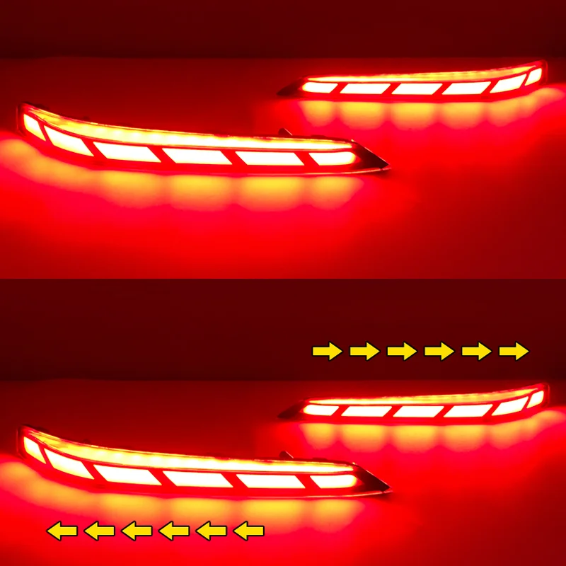 DinCh LED Rear Foglight For CHANGAN UNIT UNI-T rear bumper foglight foglamp fog light fog lamp Brake lights