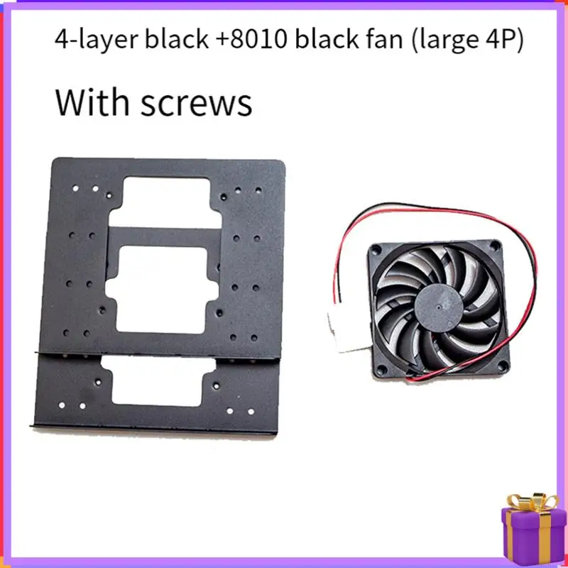 

Advanced 4-Slot 3.5 HDD Bracket With Cooling Fan For PC Cases, Stackable Holder For Mechanical Hard Disks A