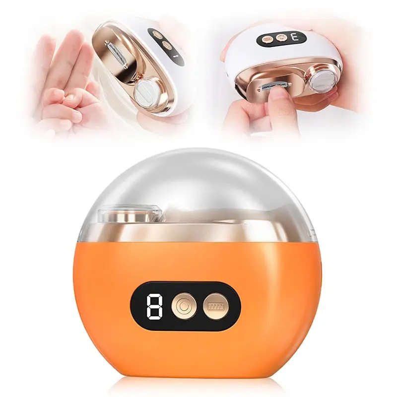 Automatic Rechargeable Electric Nail Clipper Portable Safety Nail Grinder Polisher Household Manicure Tool For Elderly Seniors