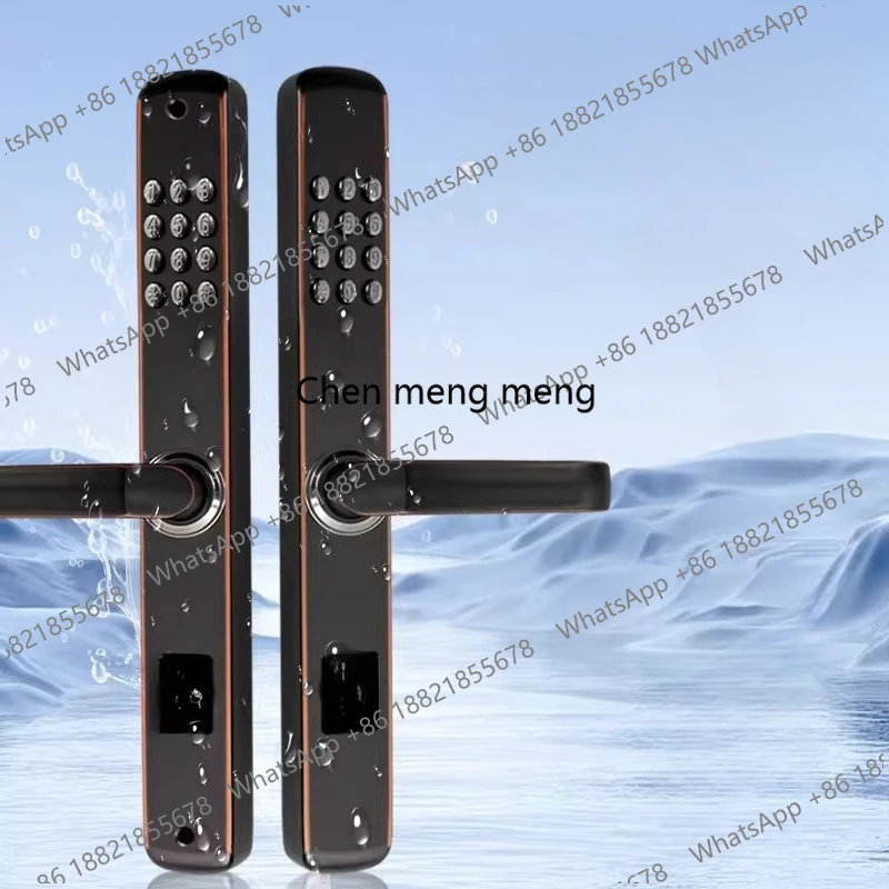 

Double-sided mechanical password door lock Outdoor waterproof wrought iron fence door Courtyard entrance door key
