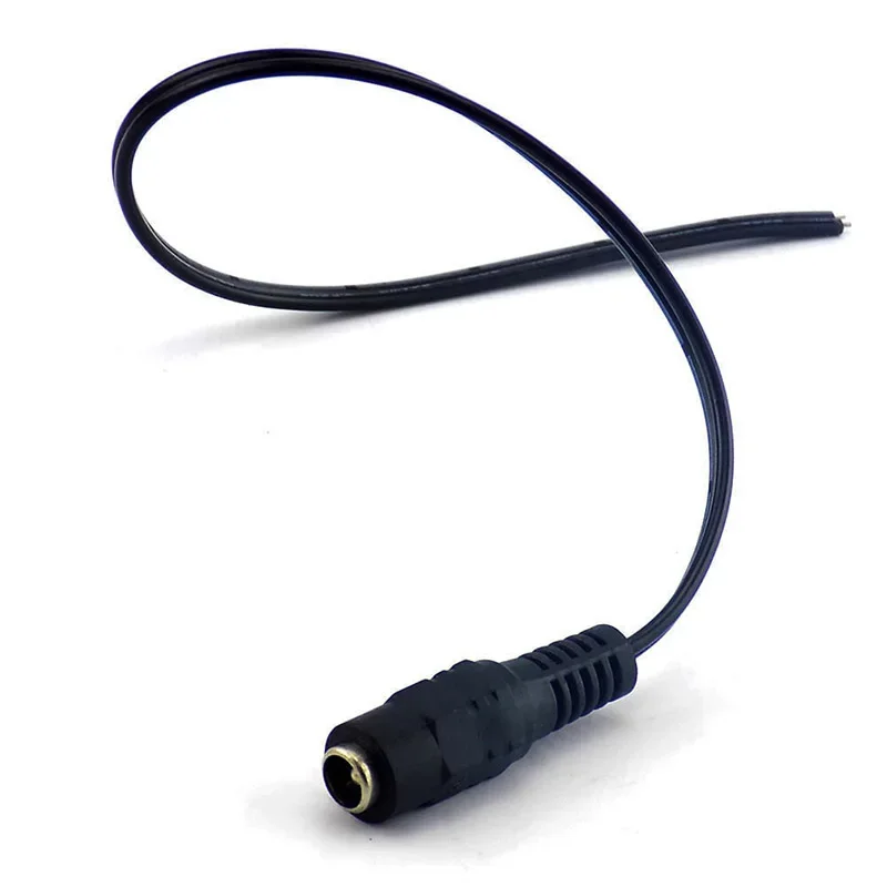 10pcs/Lot 2.1x5.5 Mm Male Female Plug 12V Dc Power Pigtail Cable Jack For Cctv Camera Connector Tail Extension 12V DC Wire
