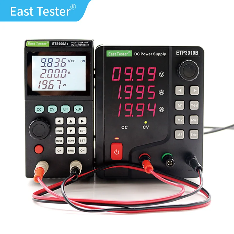 

East Tester ET5406A/ET5407A Programmable DC Electronic Load Provide Basic Measurement Modes for CC， CV， CR, and CP LCD Segment