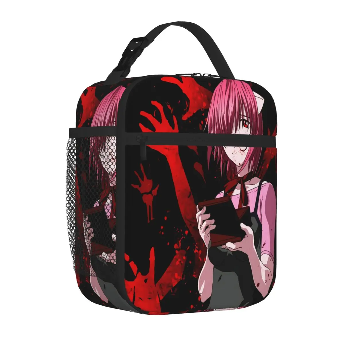 Hot Sale Elfen Lied Neoprene Texture Waterproof Lunch Bag Office Break School Lunch Bag