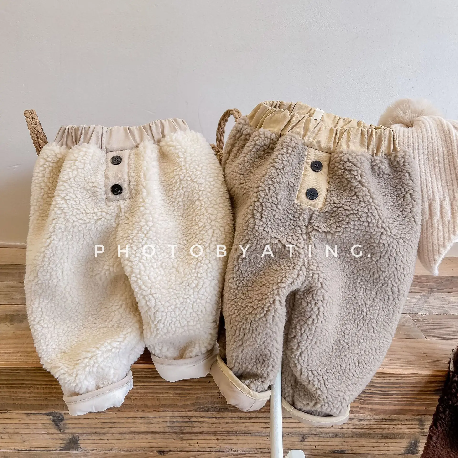 Baby Fleece Pants For Children From 2 To 7 Years Old Girl Clothes Winter Boys Thermal Thick Cotton-Padded Trousers Kids Clothes