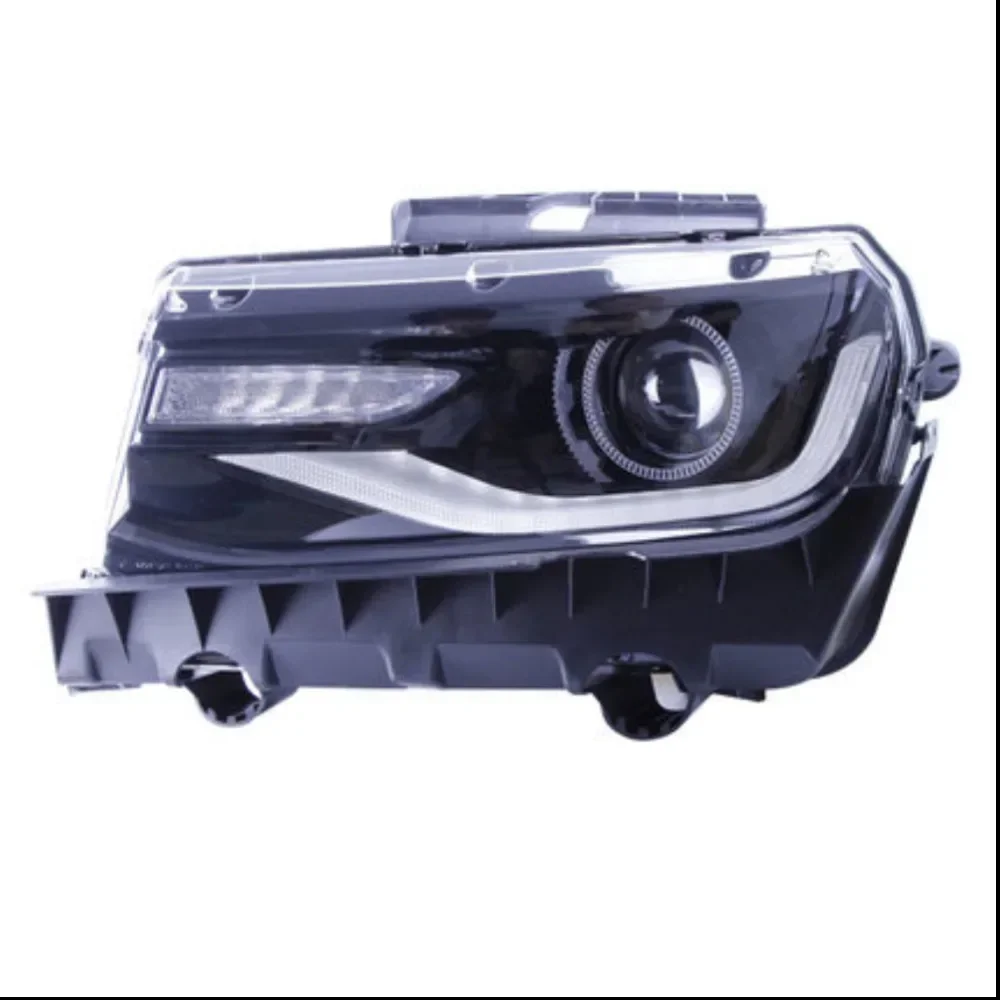 Pair of Car Led Headlight assembly For Chevrolet camaro xenon DRL daytime running light turn signal headlamp