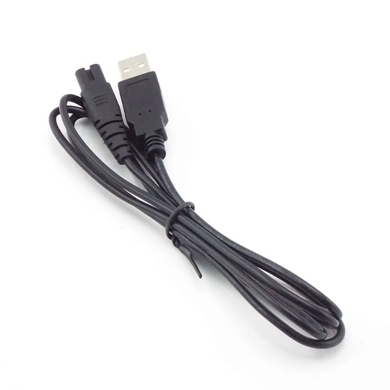 120cm USB Shaver Charger Cable Charging Power Cord Connector Cable Electric Adapter 2-Prong Shaver Plug Wire S1