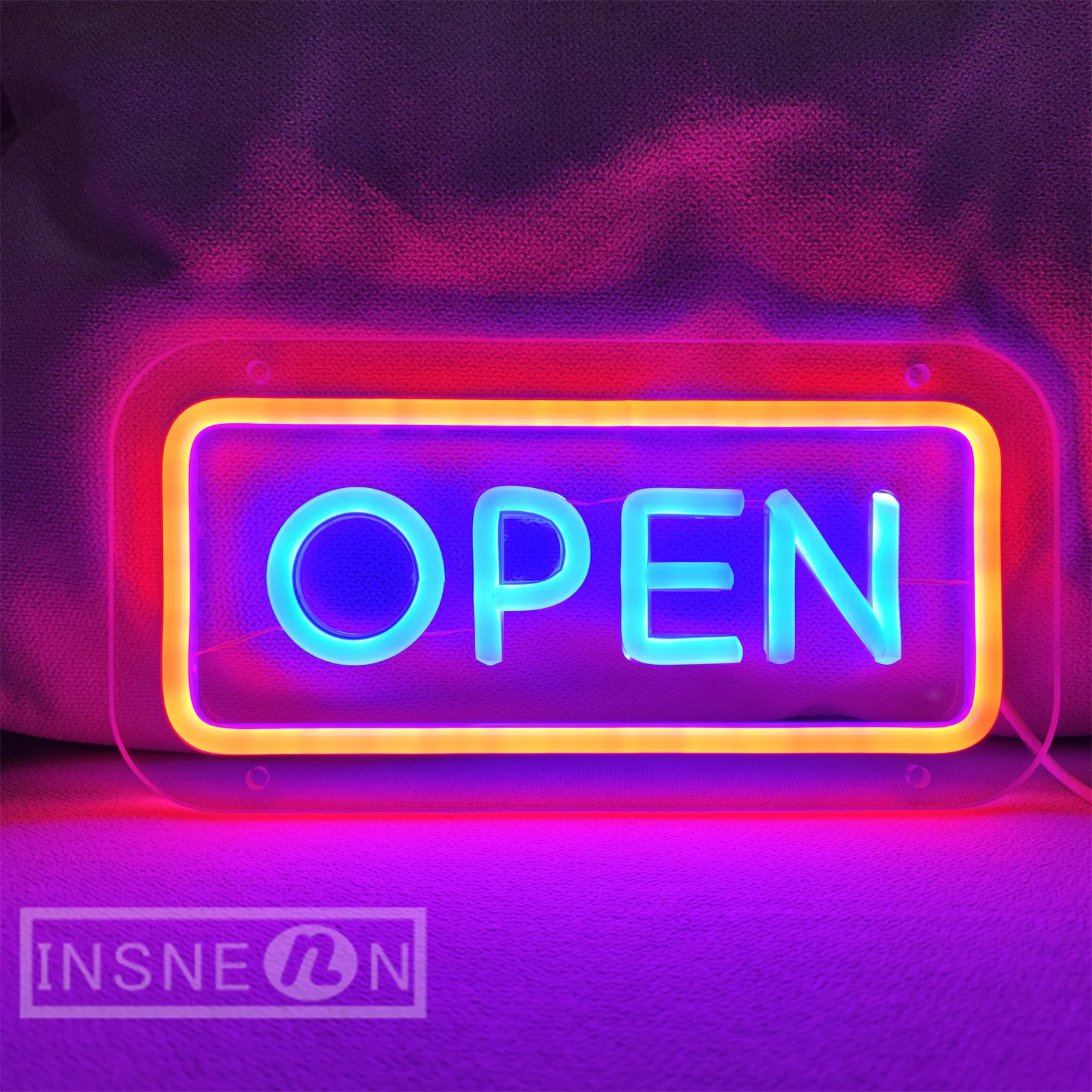 Open Neon Led Teken Winkel Neon Light Shop Open Brief Teken Muur opknopping apertura Borden Room Bruiloft Decoratie Neon Lamp Sign