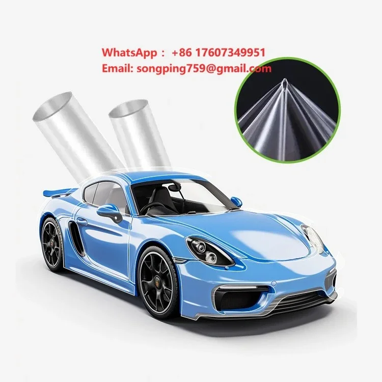 Custom Roll Car Wrap Stickers Paint Protection Film Self Healing Hydrophobic Polyurethane 7.5 Mil Anti Yellowing Car TPU PPF