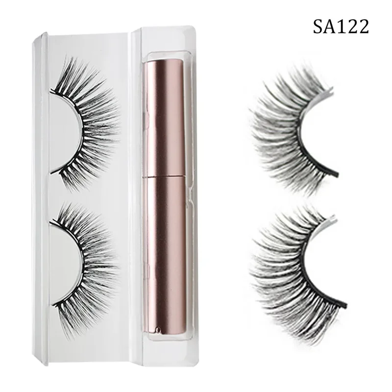 Magnetic Eyelashes Set with Magnet Eyeliner - Single Pair of False Lashes