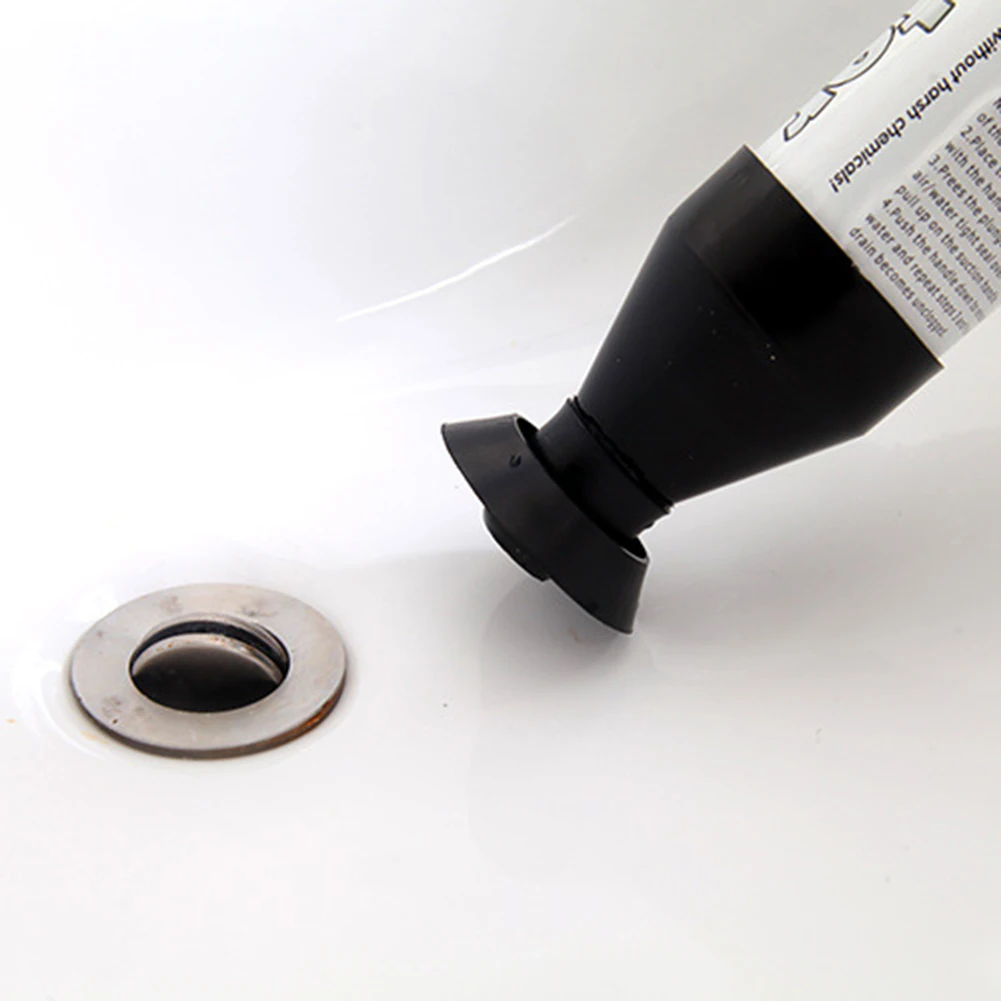 

Toilet Plunger High Drain Plunger with 2 Type Suction Cups Toilet Plunger Tool Pump Toilet Plunger for Bathroom