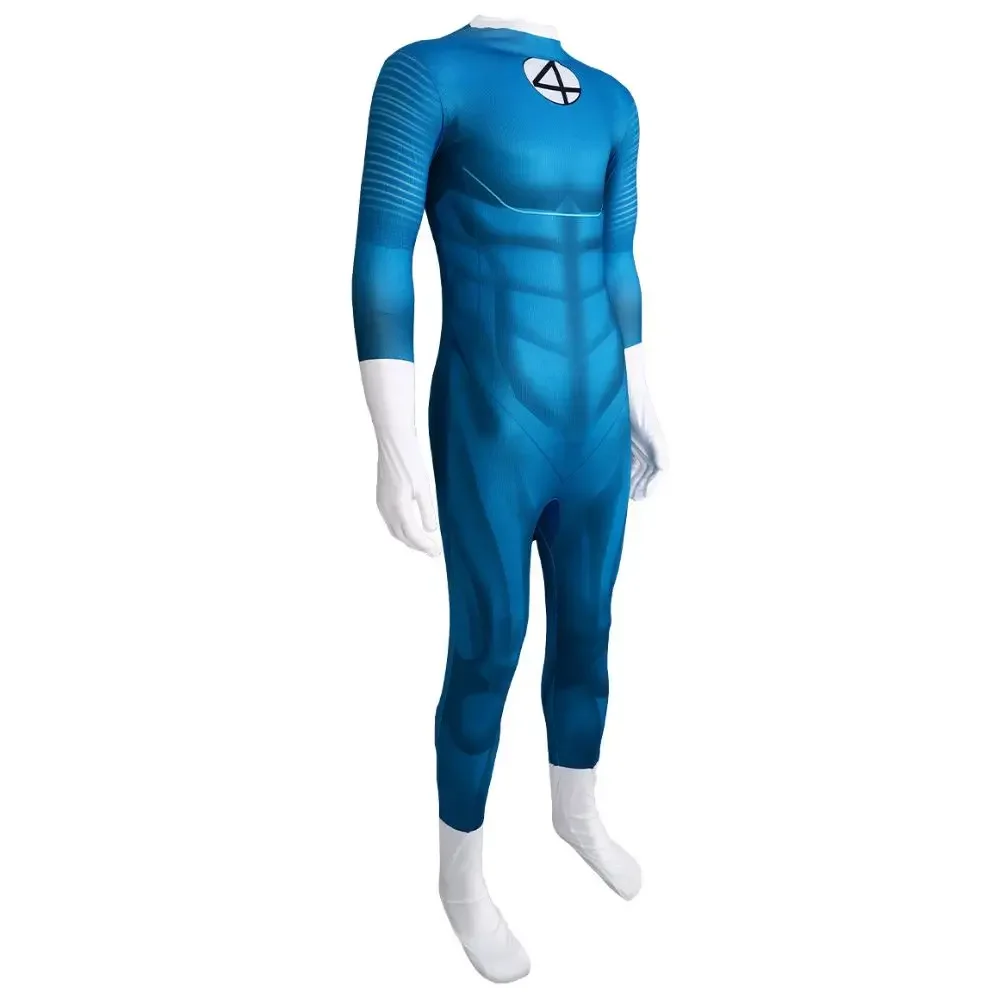 CosplayAdult niños fantásticos cuatro disfraz de Cosplay disfraz fantástico 4 Zentai traje mono trajes de juego de rol Halloween carnaval C