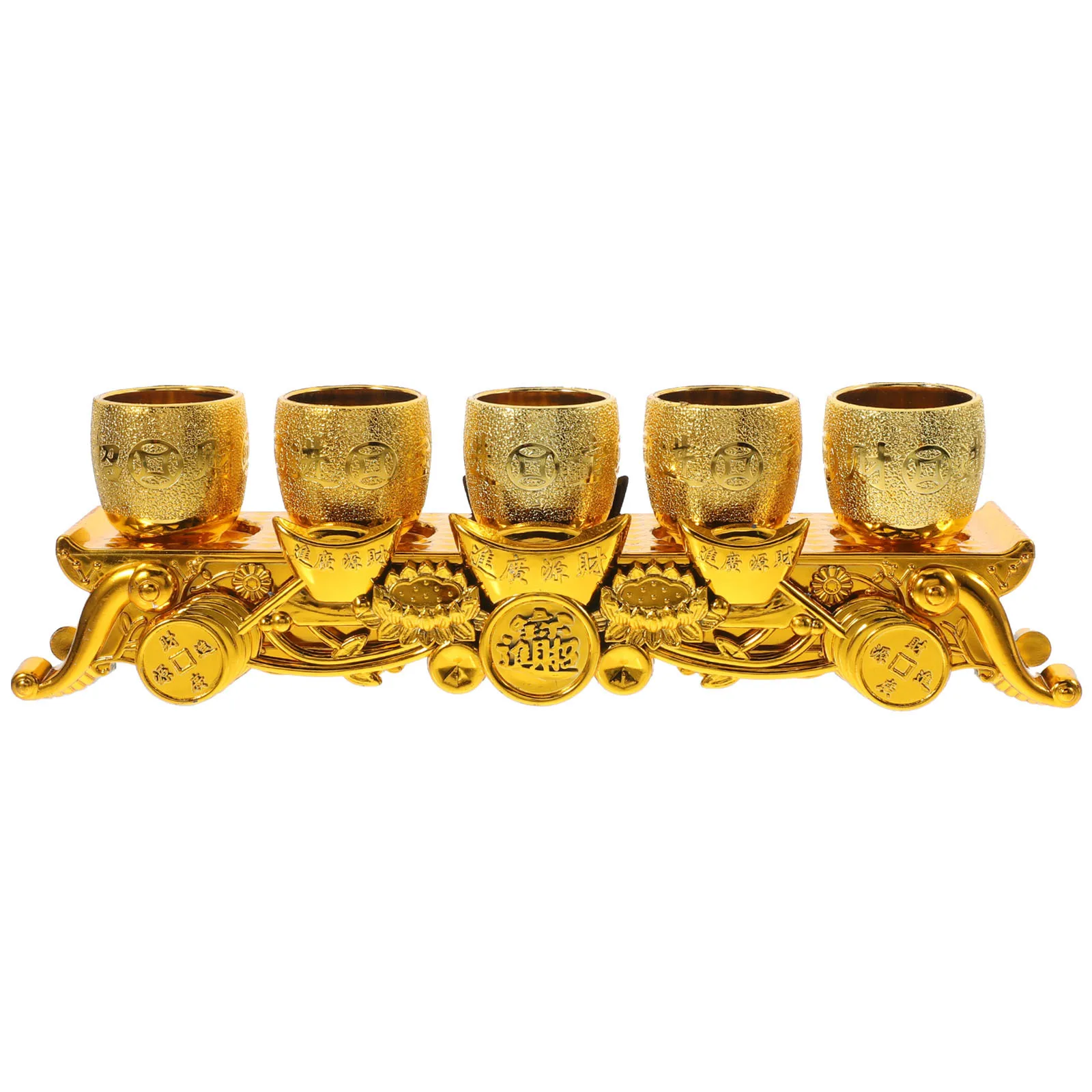 

1Set Tibetan Buddhist Offering Cups Compact Plastic Blessing Cup Set for Altar Shrine Decorative Worship Utensils Temple