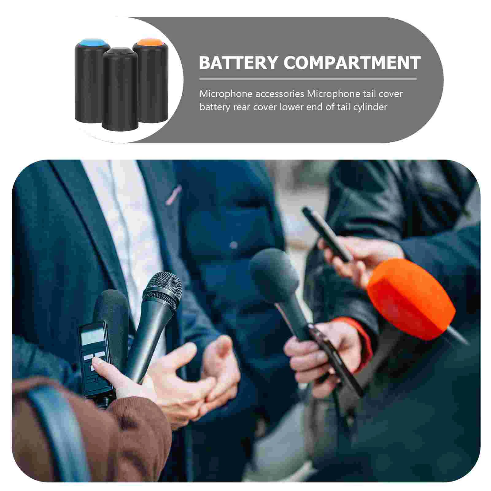 Mic Screw on Caps Microphone Cover Wireless Microphones Protector Plastic Replacement