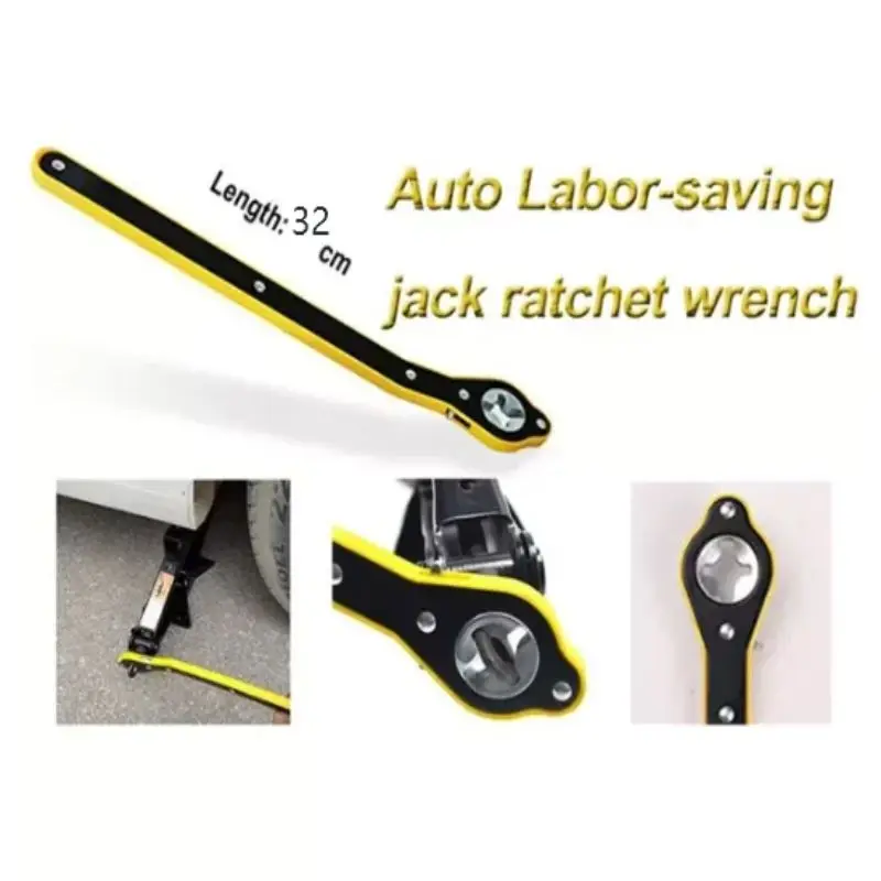 Imagem -04 - Auto Labor-saving Ratchet Wrench Carro Jack Chave de Catraca Carro Scissor Chave Spanner Pneu Roda Lug