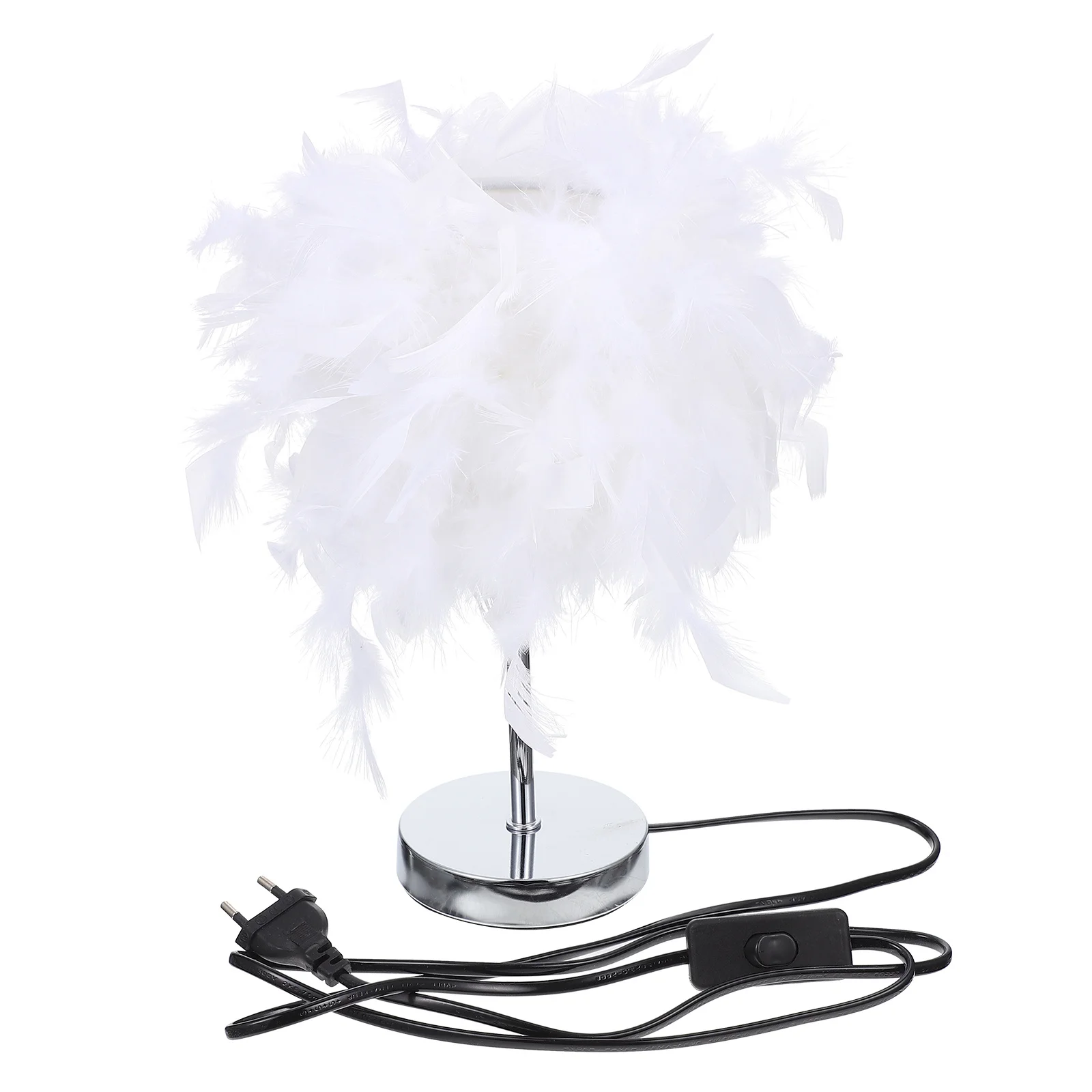 1Set Household Lamp Simple Design for Multiple Occasions Bedroom Tabletop Lamp Decor Eu Plug Stylish Lighting