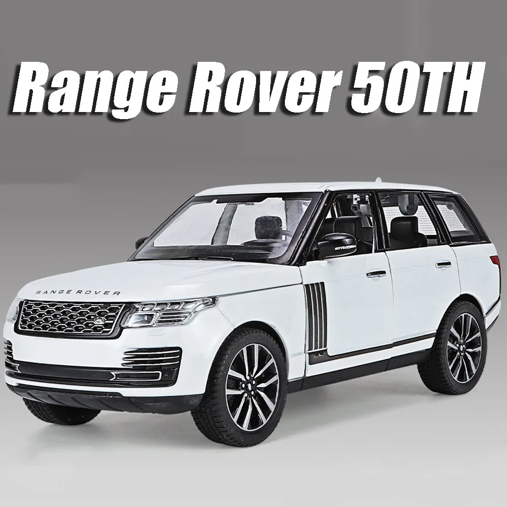 1:24 رينج روفر المدافع لعبة مجسمة سيارات سبيكة دييكاست على الطرق الوعرة المركبات التراجع الباب مفتوحة الصوت ضوء حلية لعب للطفل