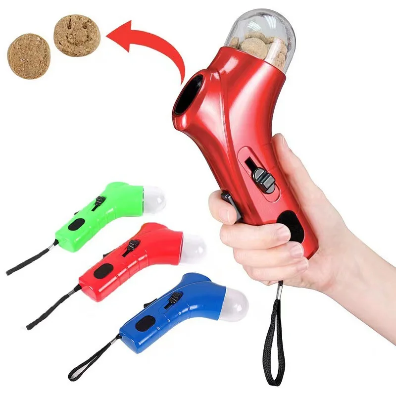 

Interactive Dog Treat Launcher - Ergonomic Plastic Pet Snack Catapult Feeder for Training and Play