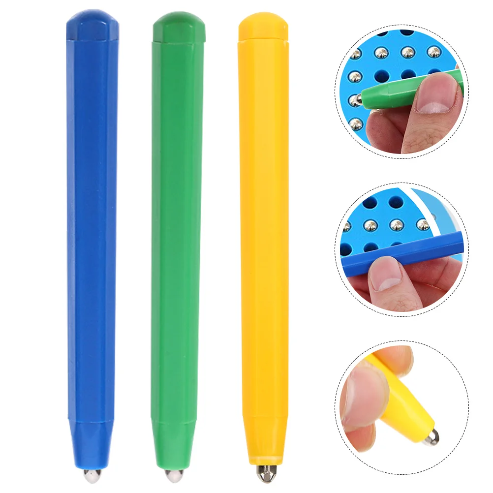 

3 Pcs Magnetic Drawing Pen Replacement Pens Painting Board Stylus for Other Educational Toys Writing
