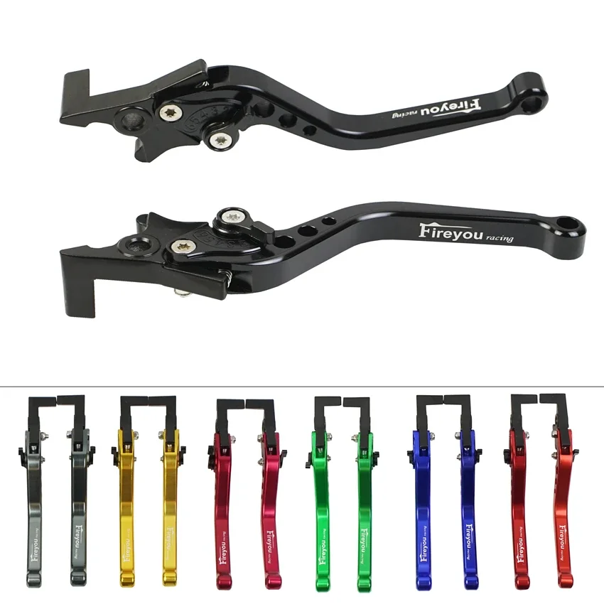 

1pc/2pcs Universal Motorcycle Hand Lever 6x Adjustable CNC Aluminum for Motorcycles scooters bike GY6 Pitbike electric vehicle