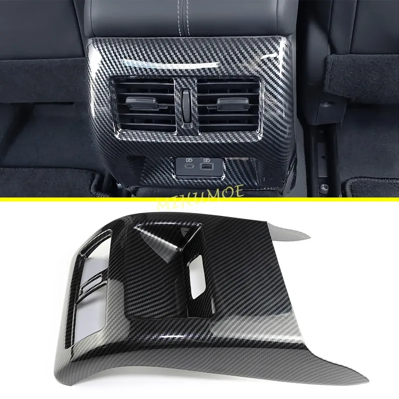 

Carbon Fiber Interior Rear Seat Armrest Air Vent Outlet Cover Trims For 2019-2024 Nissan Altima Car Stickers Decoration