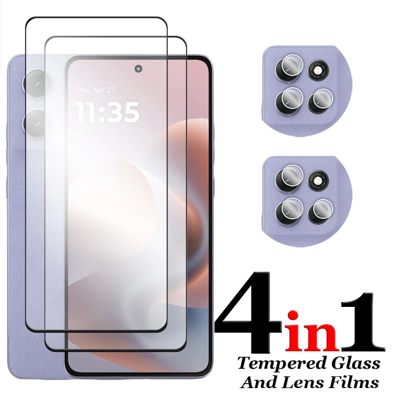 6in1 For Motorola Moto G86 Glass For Moto G56 G86 Power 5G Tempered Glass 2.5D Full Cover Screen Protector For Moto G86 5G Film