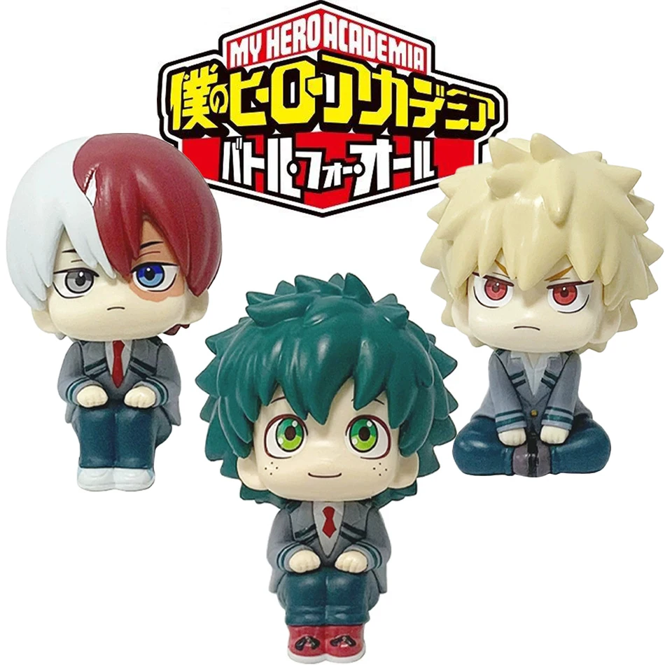 My Hero Academia Cute Ver. Midoriya All Might Bakugou Shoto Ochaco PVC Action Figure Boku no Hero هدية دمية نموذج 8-10 سنتيمتر