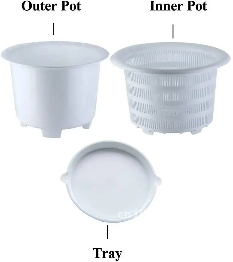 

Meshpot Good Plastic Orchid Pot Flower Pot Garden Pot and Holder Decor,Enhance air Planter Quantity Root Activity Home 20cm
