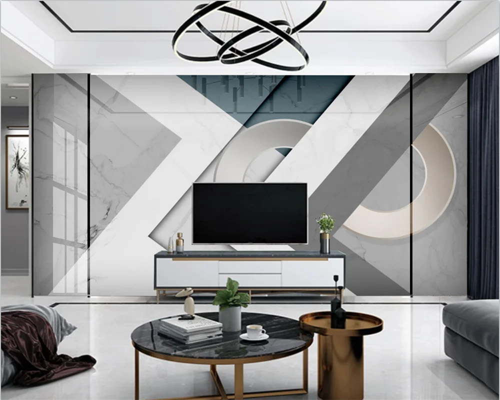 

beibehang Custom papel de parede marble geometric abstract modern minimalist microcrystalline stone background wallpaper