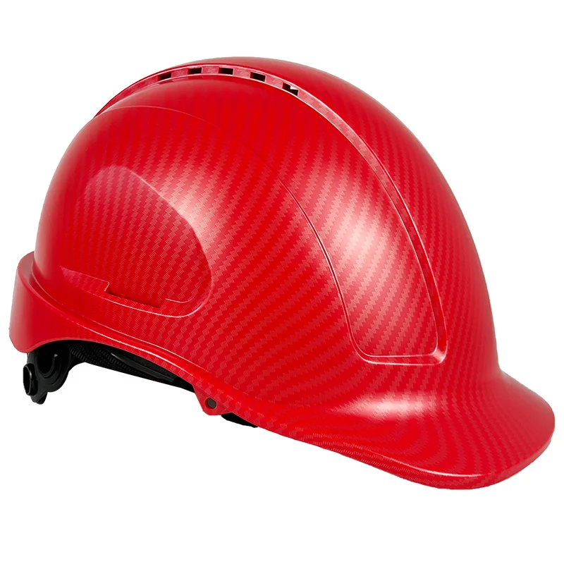 Industry Work Safety Helmet For Engirneer Construction CE EN397 Hard Hat ABS Shell Carbon Fiber Pattern Work Cap For Men
