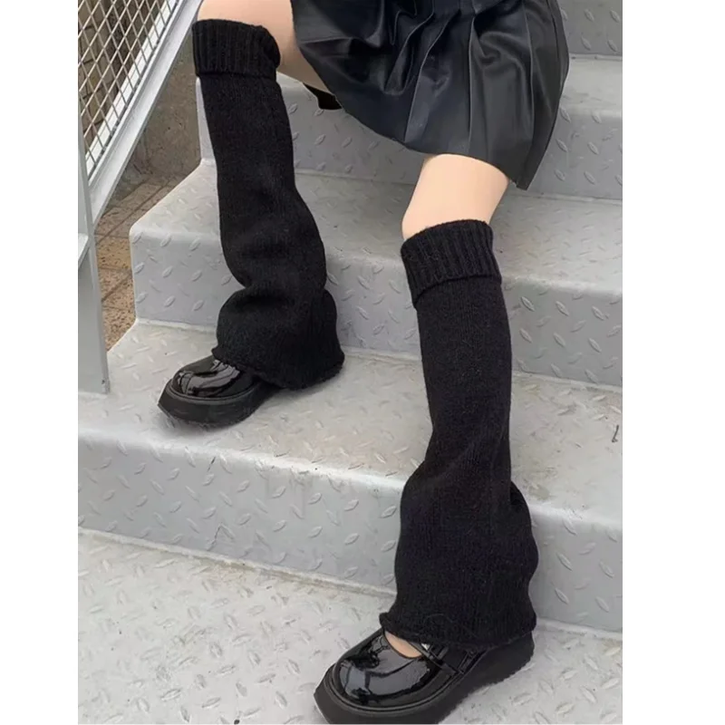 New Sweet Girl Scaldamuscoli Calzini lavorati a maglia Palla di lana Copri piedi lavorati a maglia Calzini lunghi Stivali da donna Copri Cosplay Calzini da donna