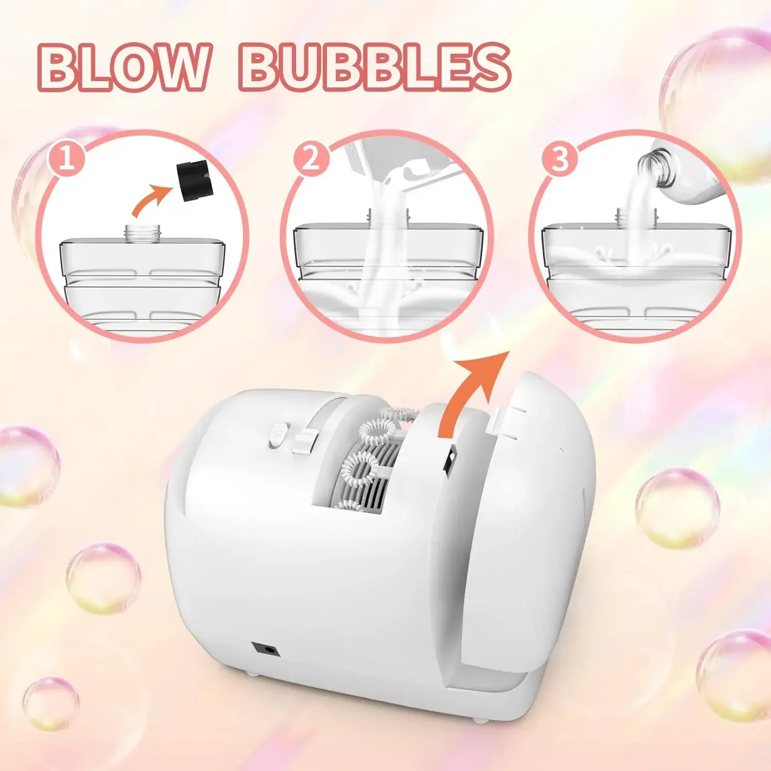 ماكينة W_Bubble لحفلات الأطفال، ماكينة صنع الفقاعات التي تعمل بواسطة المكونات أو البطاريات الخارجية، منفاخ الحياة، حفلات الزفاف