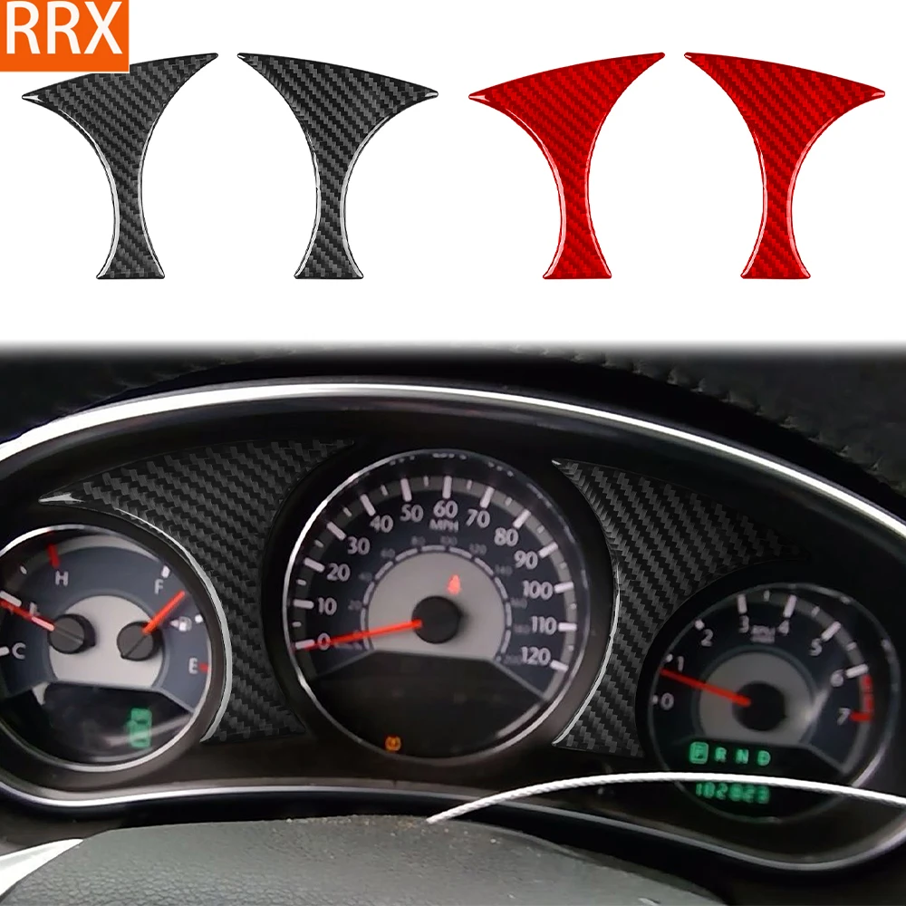 For Chrysler 200 2011-2014 Real Carbon Fiber Sticker Instrument speedometer Panel Trim Cover Car Accessories Interior decorative