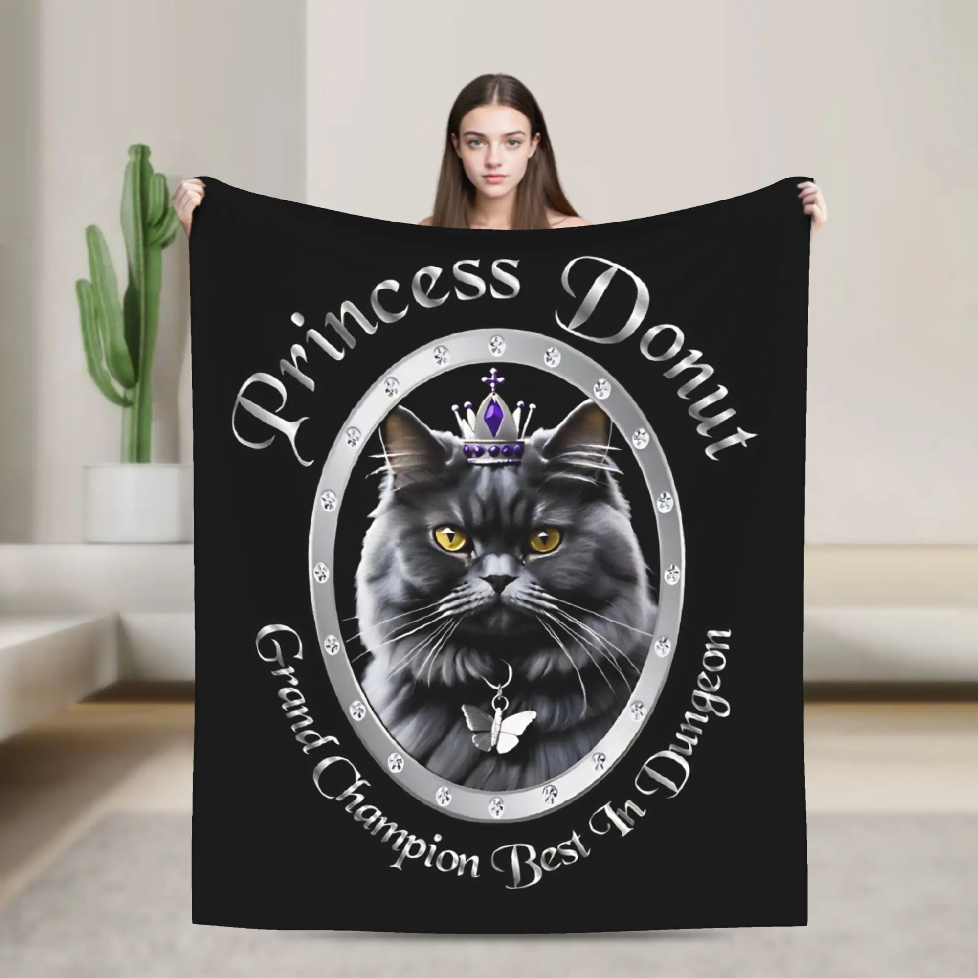 Princess Donut  Dungeon Crawler Carl Blankets Velvet Animals  Multifunction Ultra-Soft Throw Blankets for Home Travel Bedspreads