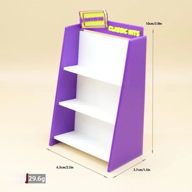 [DO] 1 Set 1/12 Puppenhaus Retro-Recorder Videoband-Regal Modell Miniatur-Wohnszene Ornament Puppenspielzeug Zubehör[DO]