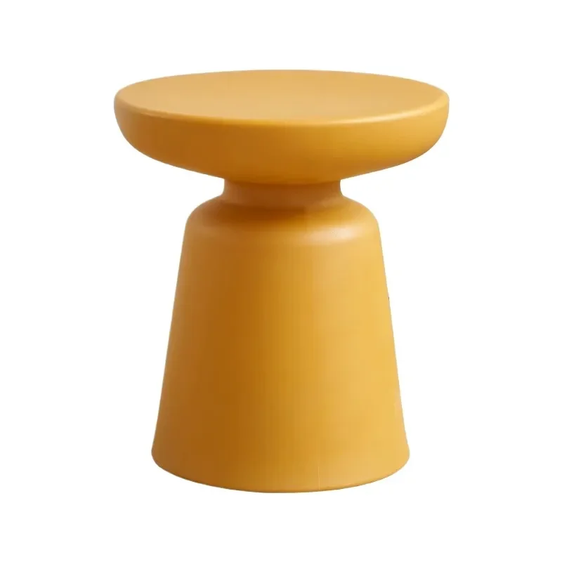 Nordic Style Small Coffee Table Simple Modern Living Room Plastic  Round Edge Corner Side Table Designer Furniture