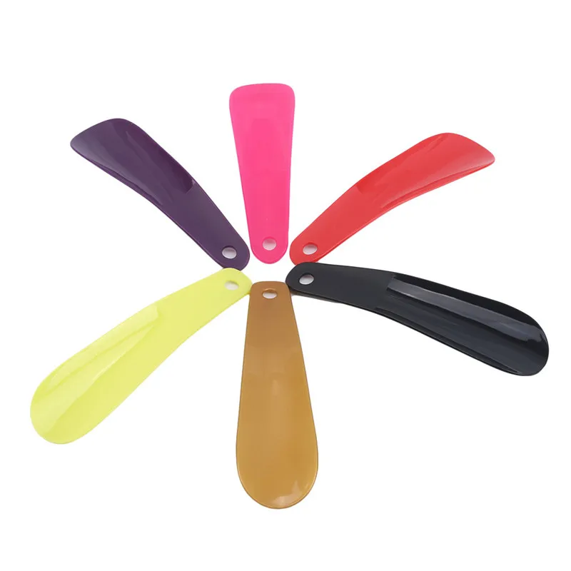 1PC 16cm Shoe Horns Professional Plastic Shoe Horn Spoon Shape Shoehorn Shoe Lifter Flexible Sturdy Slip