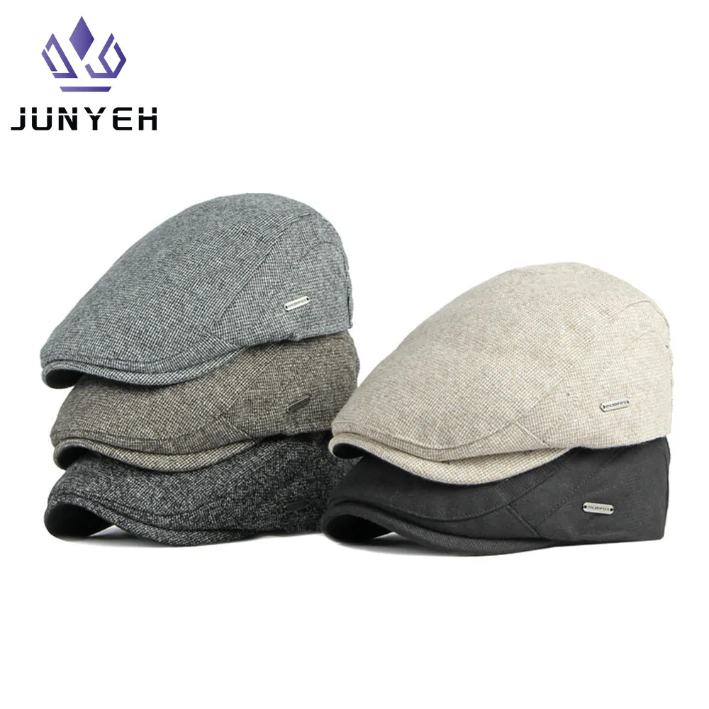 Autumn Winter Thick Warm Newsboy Caps Men Women Soft Beret Hat Casual Fashion Detective Hats Retro Driver Flat Caps
