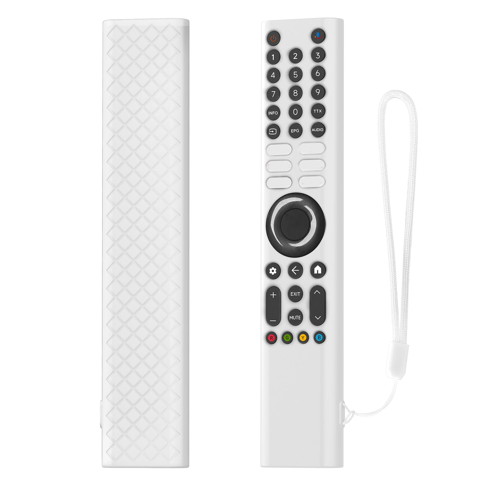 Soft Silicone Protective Case Housing For Xiaomi XMRM-P3 Remotes Shell Cover Sleeve With Lanyard