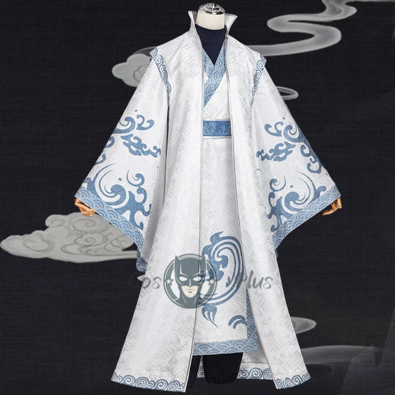 

Movie Nezha Aobing Cosplay Costume Hanfu Uniform Horns Sticker Ao Bing Ancient Clothing Ne Zha 2 Carnival Halloween Women Men