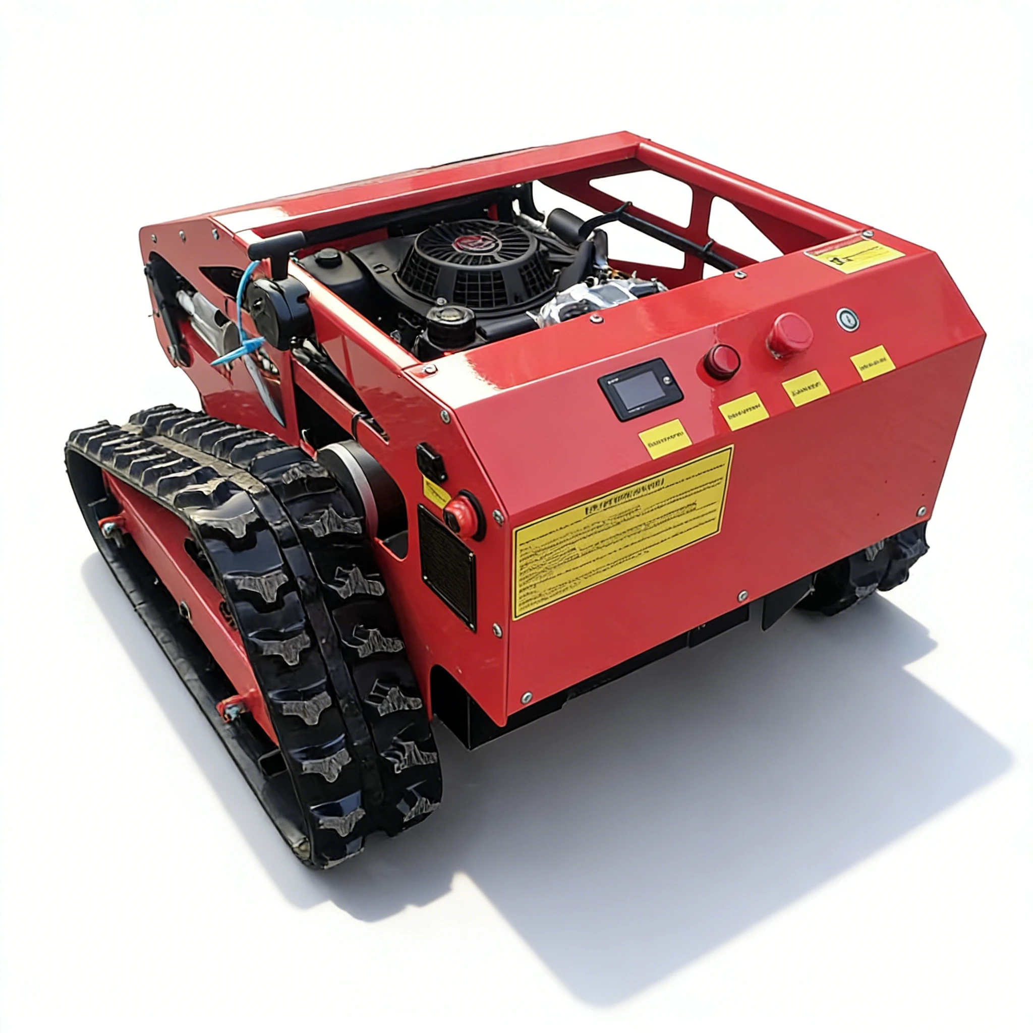 

Free Delivery Tracked Intelligent 4-Stroke Self Propelled Hybrid Power Industrial Grade Lawnmower Zero Turning Radius 550mm