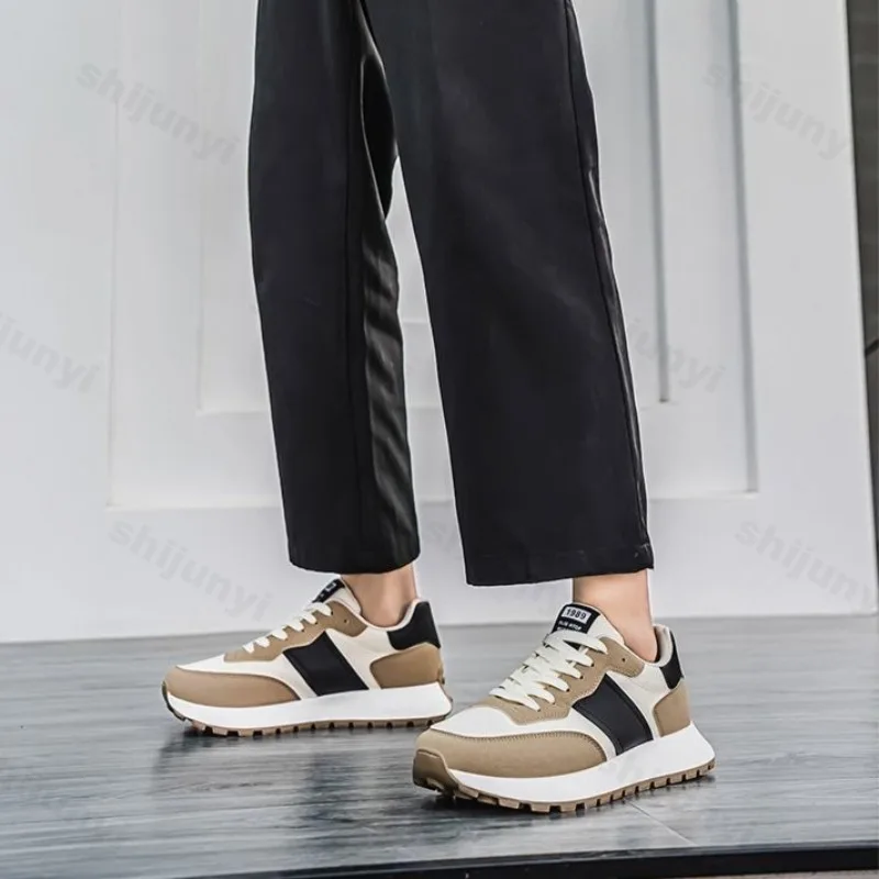 

Chunky Sneaker Men's Casual Shoes 2025 Fashion Comfortable Outdoor Breathable Height-enhancing Platform Shoes Zapatillas Hombre