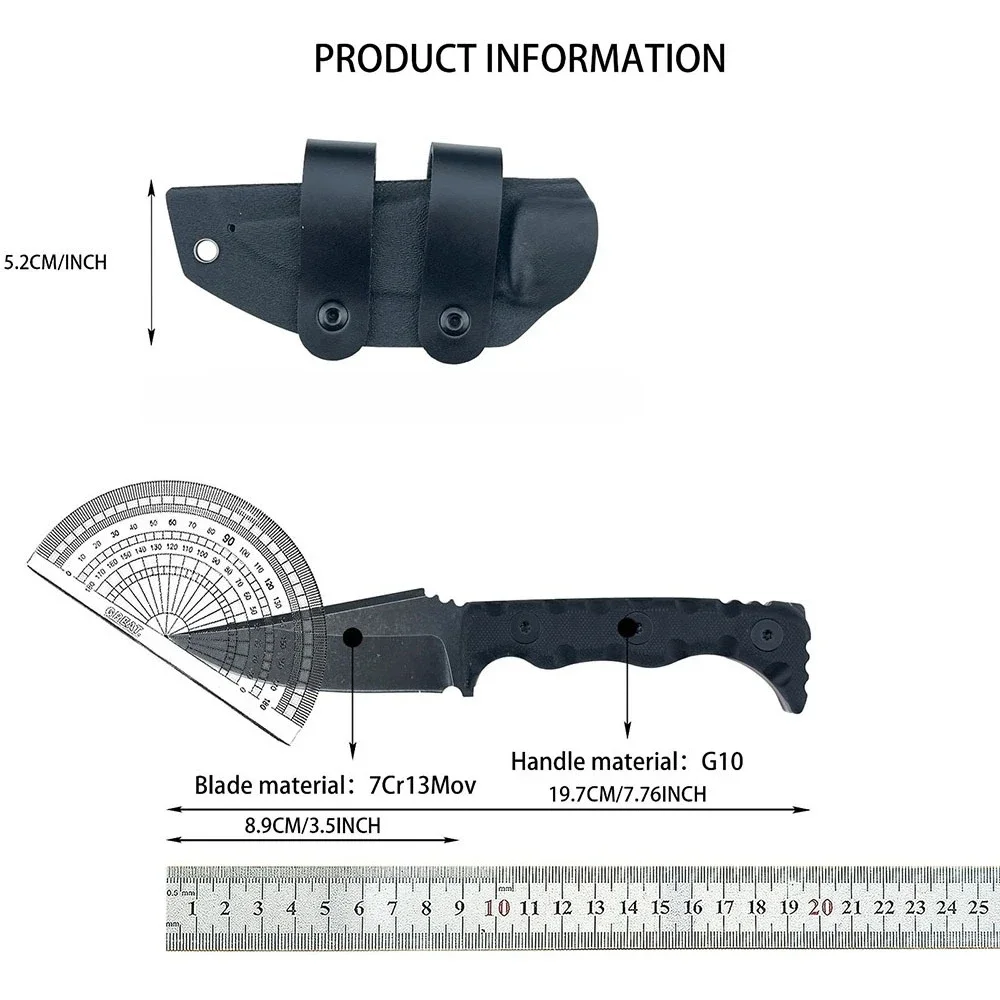 High Hardness Outdoor Camping EDC Multitools 7Cr13Mov Wilderness Adventure Climbing Pocket Knives Backpacking Fishing Cutter